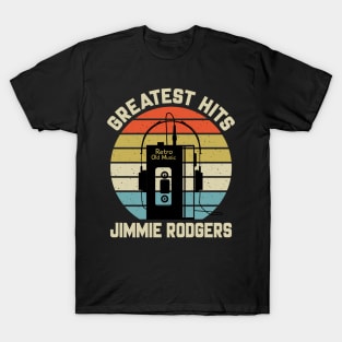 Greatest Hits Jimmie Retro Walkman Rodgers Vintage Art T-Shirt